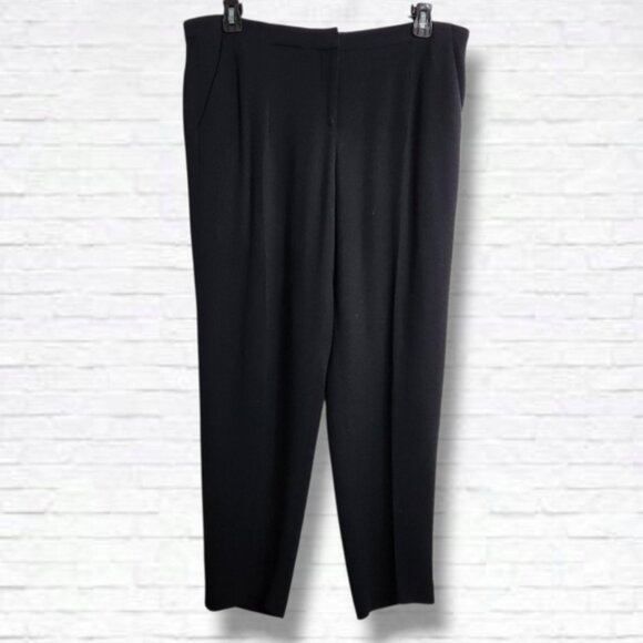 HM Beige 100% Linen Pull On Straight Leg Trouser Pants Size 8 - Picture 1 of 16